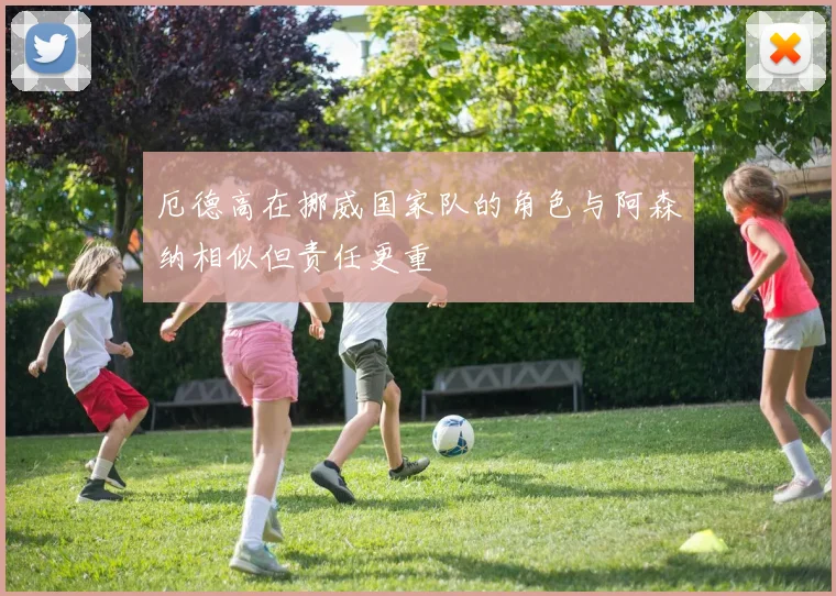 厄德高在挪威国家队的角色与阿森纳相似但责任更重
